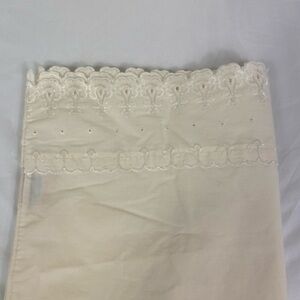 Elegant Cream eyelet lace standard pillow case by Home design Queen